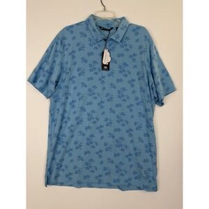 Travis Matthews Port Day Men's Polo Size XL  Blue Short‎ Sleeve New With Tags